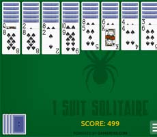 Spider Solitaire 1 Suit